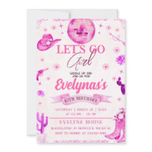 Cowgirl Lasse Go Party Einladung