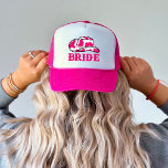 Cowgirl Last Rodeo Bachelorette Bride Truckerkappe<br><div class="desc">Ein lustiges Cowgirl-Design mit heißen rosa Buchstaben</div>