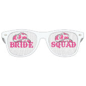 Cowgirl Last Rodeo Bride Squad Retro Sonnenbrille (Vorderseite)