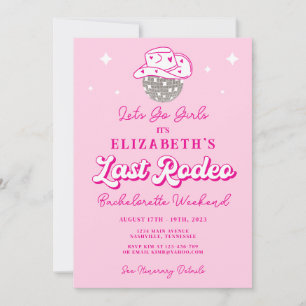 Cowgirl Last Rodeo Junggeselinnen-Abschied Einladung