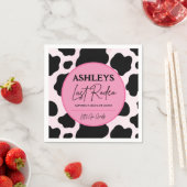Cowgirl Last Rodeo Personalisiert Party Napkins Serviette (Beispiel)