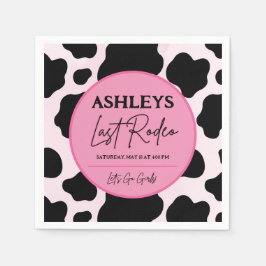 Cowgirl Last Rodeo Personalisiert Party Napkins Serviette