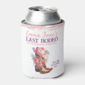 Cowgirl Last Rodeo Pink Bachelorette Dosenkühler (Kanne Vorderseite)