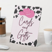 Cowgirl letzte Rodeo Karten & Geschenke-Zeichen Sockelschild (In SItu)