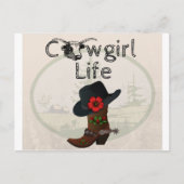 Cowgirl Life Postkarte (Vorderseite)