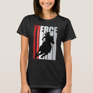 Cowgirl Lila Heftiges Motivierendes Western-Thema  T-Shirt