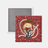 Cowgirl Magnet (Vorderseite/Rückseite)