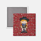 Cowgirl Magnet (Vorderseite/Rückseite)