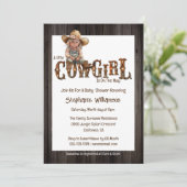 Cowgirl mit Cowboy-Stiefel Western Einladung (Stehend Vorderseite)
