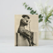 Cowgirl mit Fringe Postkarte (Stehend Vorderseite)