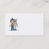 Cowgirl mit PferdeT - Shirts und -geschenken Visitenkarte (Rückseite)