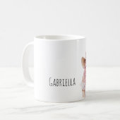 Cowgirl mit rosa Haaren Kaffeetasse (Vorderseite Links)
