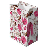 COWGIRL MITTLERE GESCHENKTÜTE (Rückseite Schrägansicht)