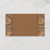 Cowgirl-Mode aus Südwestleder Visitenkarte (Rückseite)