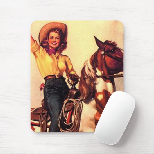 Cowgirl Mousepad (Mit Mouse)