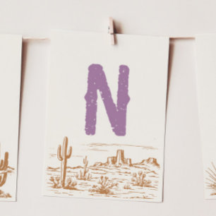 Cowgirl "N" Bannerkarte für die Jagdbanner Einladung