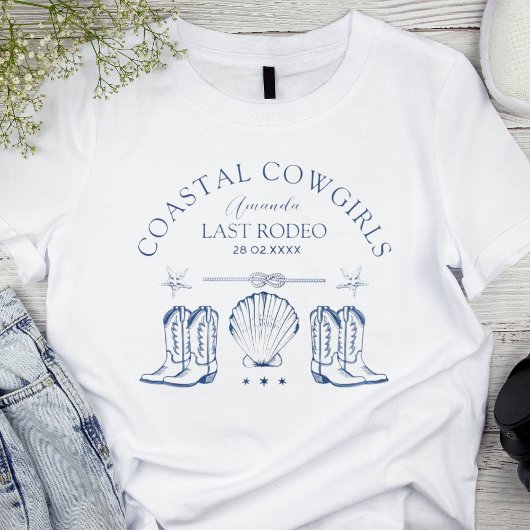 Cowgirl Nautical Western Bachelorette T-Shirt
