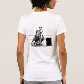 Cowgirl oben T-Shirt (Rückseite)