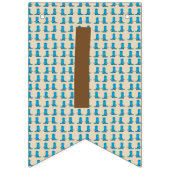 Cowgirl-oder Cowboy-Geschlecht decken Wimpelkette (Zweite Fahne)