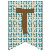 Cowgirl-oder Cowboy-Geschlecht decken Wimpelkette (Dritte Fahne)