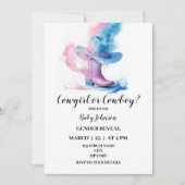 Cowgirl oder Cowboy Western - Einladung (Vorderseite)