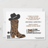 Cowgirl oder Cowboy? Western Einladung (Vorderseite)