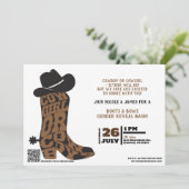 Cowgirl oder Cowboy? Western Einladung (Stehend Vorderseite)