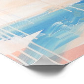 Cowgirl Ölgemälde am Küstenabschnitt drucken Poster (Ecke)