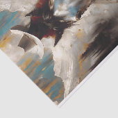 Cowgirl on Black Horse Mountain Decoupage Seidenpapier (Ausschnitt)