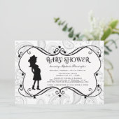 Cowgirl-Paisley-Country-Dusche Einladung (Stehend Vorderseite)