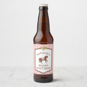 Cowgirl-Party | Rodeo Root Bear Flasche Bierflaschenetikett (Vorderseite)