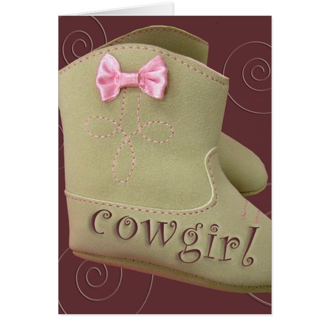 Cowgirl-Partykarten (Vorne)