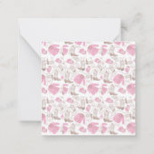 cowgirl pattern style mitteilungskarte (Rückseite)