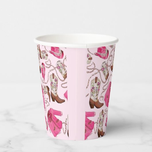 cowgirl pattern style pappbecher (Rechts)