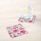 cowgirl pattern style rechteckiger pappuntersetzer (Vor Ort)