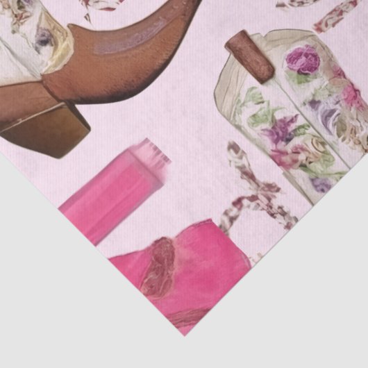 cowgirl pattern style seidenpapier (Detail)