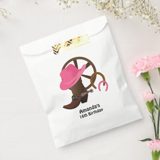 Cowgirl Personalisiert Birthday Party Geschenktütchen (Versiegelt)