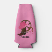 Cowgirl Personalisiert Flaschenkühler (Vorderseite)