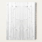 Cowgirl Personalisiert Rustikal Planer (Rückseite)