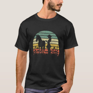 Cowgirl Pferd Blumen Retro Western TX Ranch H T-Shirt