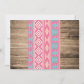 Cowgirl, Pferde Geburtstag Einladung mit Foto (Rückseite)