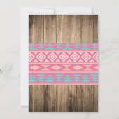 Cowgirl, Pferde zum Geburtstag Einladung (Rückseite)