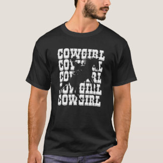 Cowgirl-Pferdereiterin T-Shirt