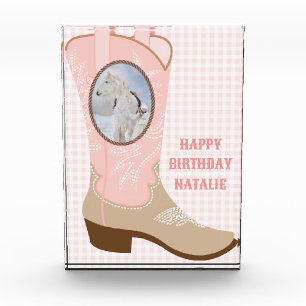 Cowgirl Pink Boot Foto Frame