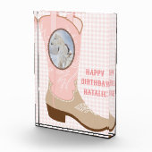 Cowgirl Pink Boot Foto Frame (Rechts)