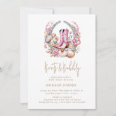 Cowgirl Pink Boots Brautparty Einladung (Vorderseite)