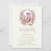 Cowgirl Pink Boots Brautparty Einladung (Vorderseite)