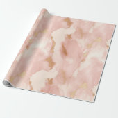 Cowgirl Pink Cream Brown Gold Cowhide Geschenkpapier (Ungerollt)