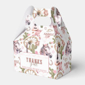 Cowgirl Pink Western Baby Showbox Geschenkschachtel (Rückseite)