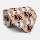 Cowgirl Pinup-Krawatte Krawatte (Gerollt)